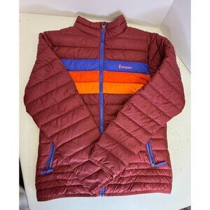 Cotopaxi Fuego Down Jacket Kids XL Red Striped Puffer Coat Full Zip Adult Small?